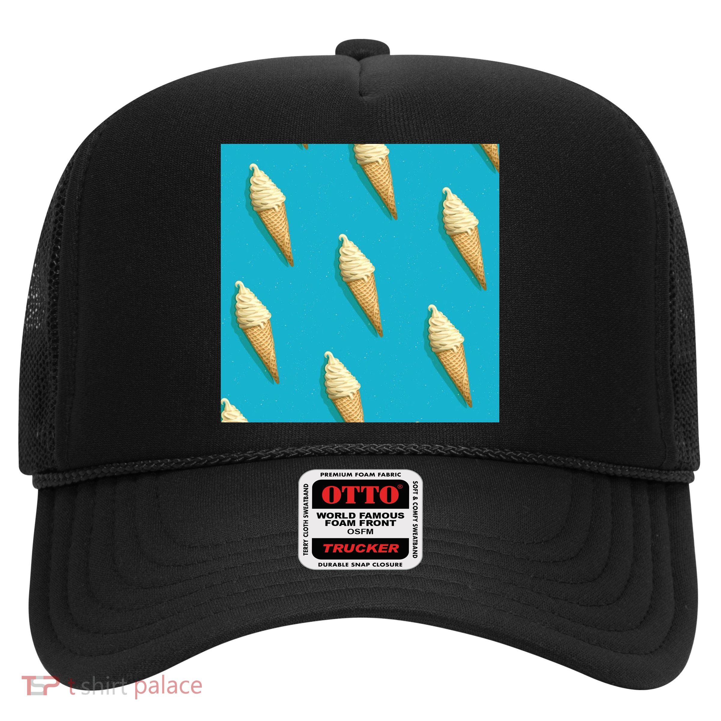 Ice Cream Cone Pattern Trucker Hat