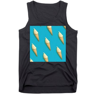 Ice Cream Cone Pattern Tank Top
