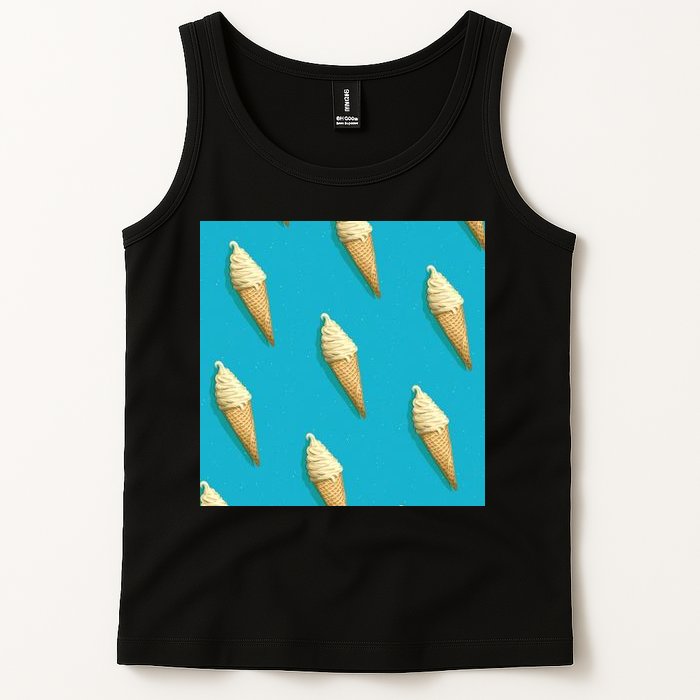 Ice Cream Cone Pattern Tank Top