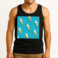 Ice Cream Cone Pattern Tank Top