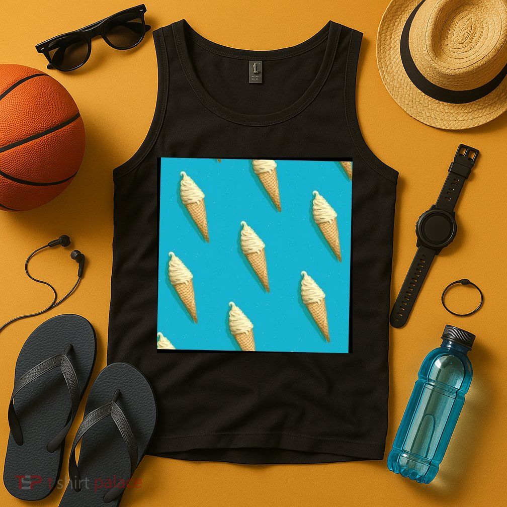Ice Cream Cone Pattern Tank Top