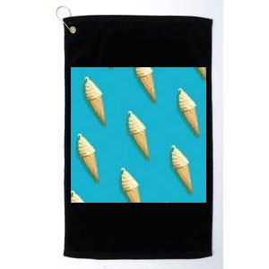 Ice Cream Cone Pattern Platinum Collection Golf Towel