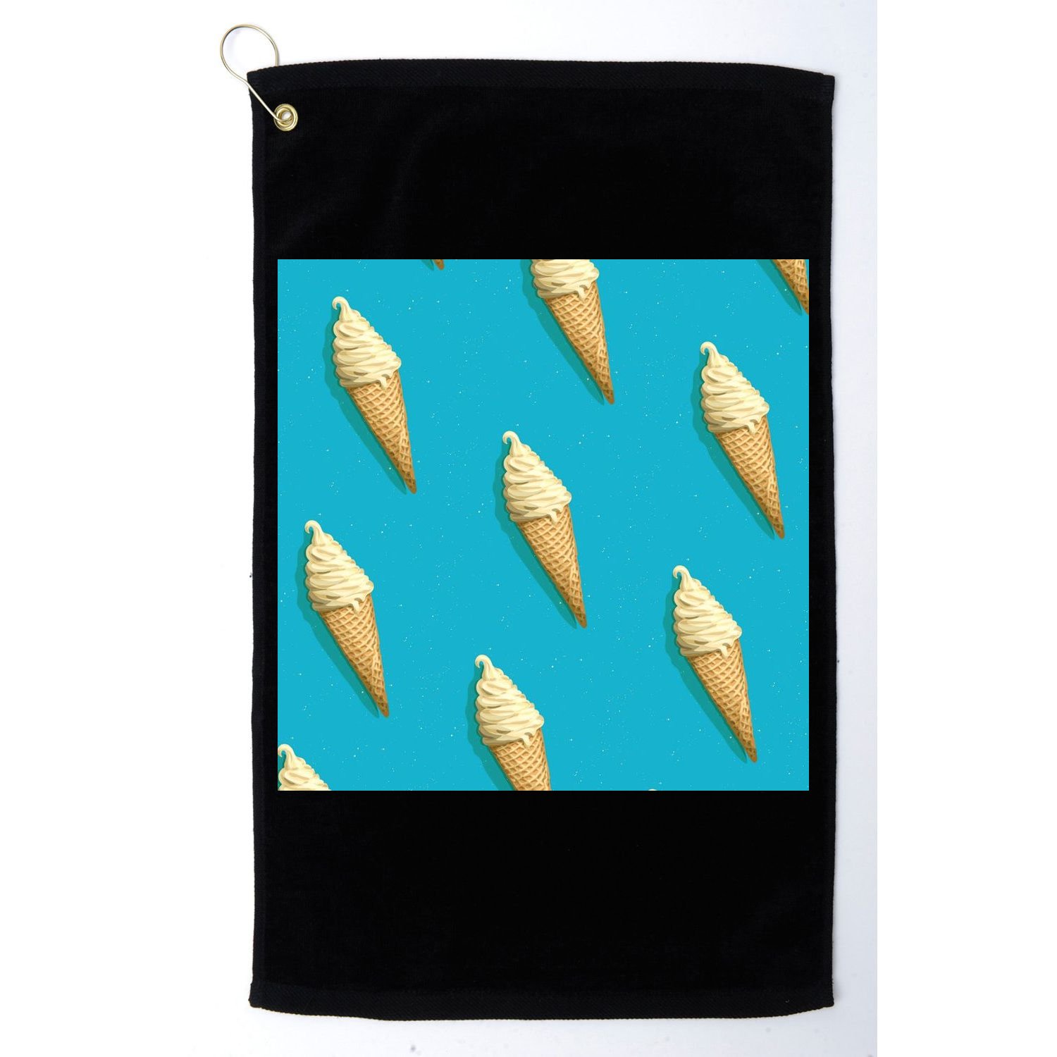 Ice Cream Cone Pattern Golf Towel