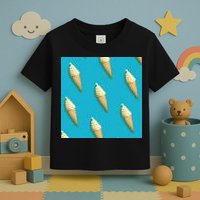 Ice Cream Cone Pattern Toddler T-Shirt
