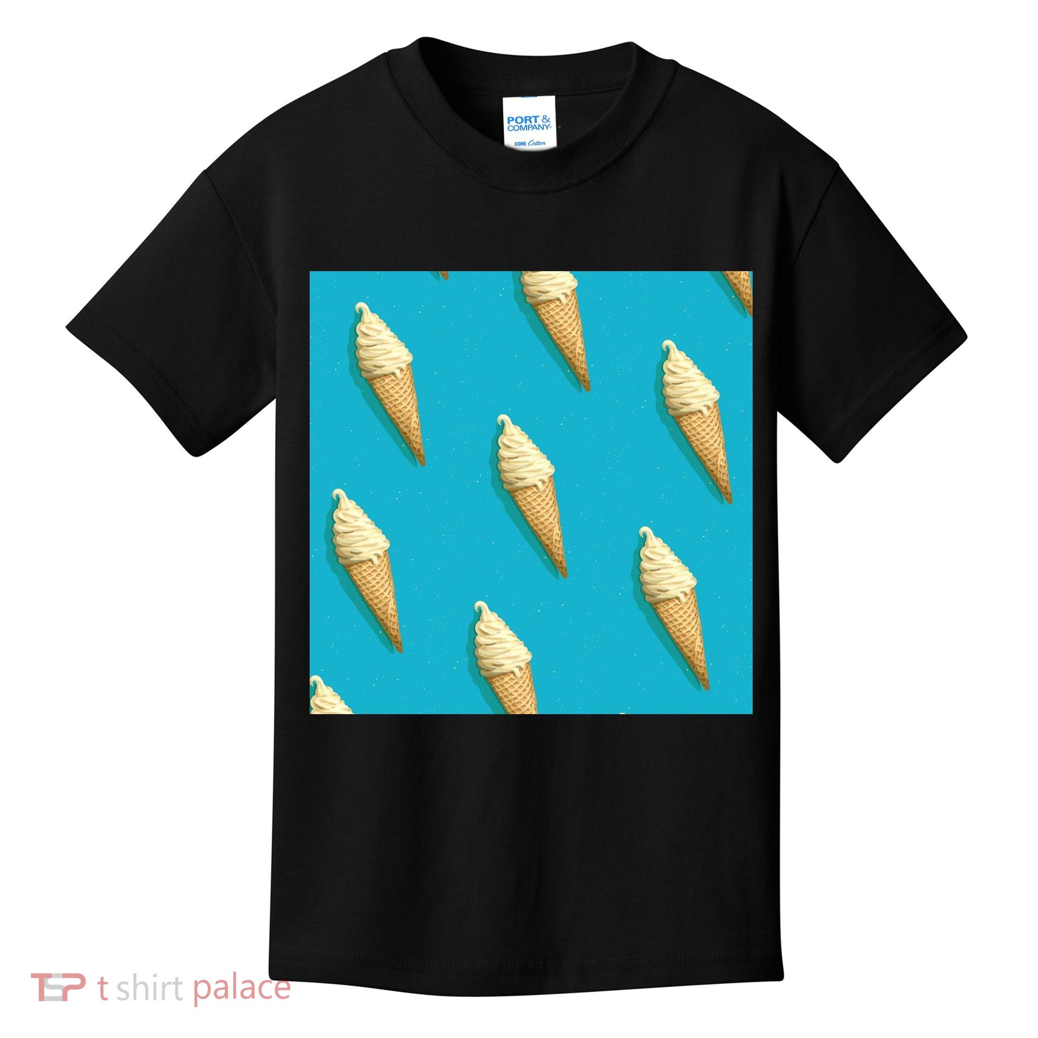 Ice Cream Cone Pattern Kids T-Shirt