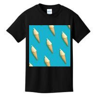 Ice Cream Cone Pattern Kids T-Shirt