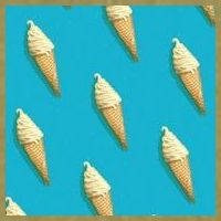 Ice Cream Cone Pattern Garment-Dyed Women's Muscle Tee