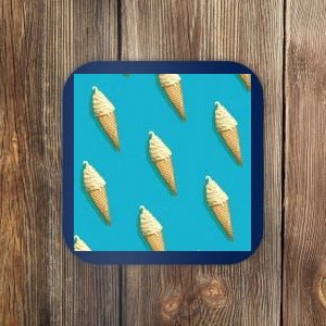 Ice Cream Cone Pattern Coaster