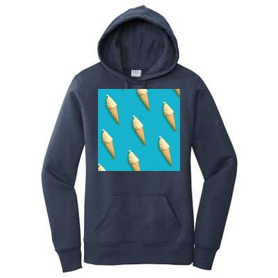 Ice Cream Cone Pattern Women's Pullover Hoodie