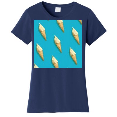 Ice Cream Cone Pattern Women's T-Shirt