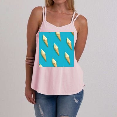 Ice Cream Cone Pattern Women's Strappy Tank