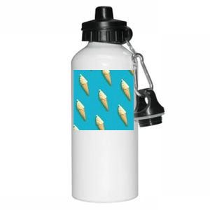 Ice Cream Cone Pattern Aluminum Water Bottle