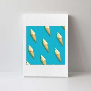 Ice Cream Cone Pattern Canvas