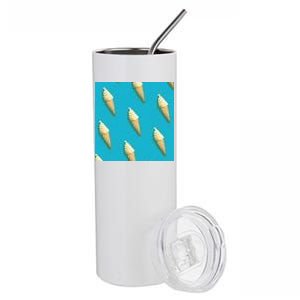 Ice Cream Cone Pattern Stainless Steel Tumbler