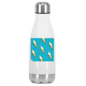 Ice Cream Cone Pattern Stainless Steel Insulated Water Bottle