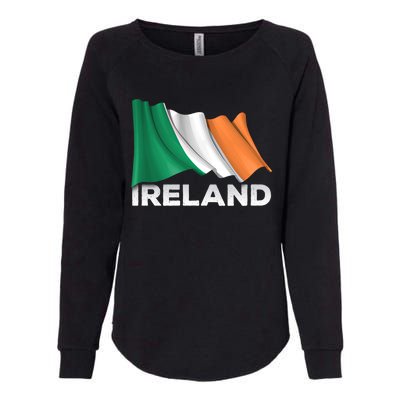 Ireland Country Cool Gift Waving Irish Flag Great Gift Womens California Wash Sweatshirt