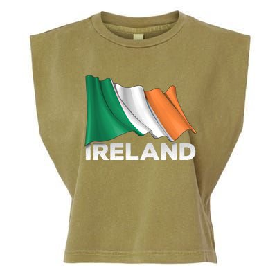 Ireland Country Cool Gift Waving Irish Flag Great Gift Garment-Dyed Women's Muscle Tee