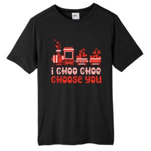 I Choo Choo Choose You Valentines Day Train Gift Tall Fusion ChromaSoft Performance T-Shirt