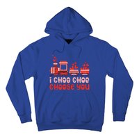 I Choo Choo Choose You Valentines Day Train Gift Hoodie