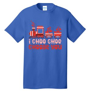 I Choo Choo Choose You Valentines Day Train Gift Tall T-Shirt