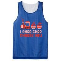 I Choo Choo Choose You Valentines Day Train Gift Mesh Reversible Basketball Jersey Tank