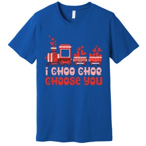 I Choo Choo Choose You Valentines Day Train Gift Premium T-Shirt