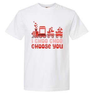 I Choo Choo Choose You Valentines Day Train Gift Garment-Dyed Heavyweight T-Shirt