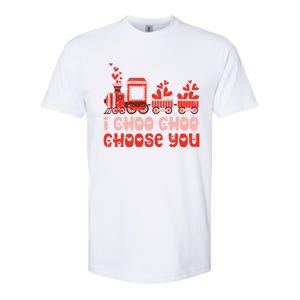 I Choo Choo Choose You Valentines Day Train Gift Softstyle CVC T-Shirt