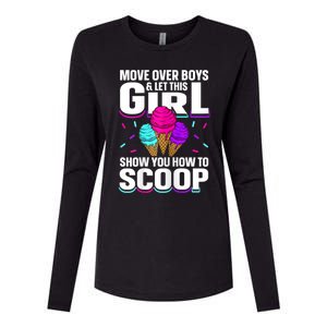 Ice Cream Cone Design For An Ice Cream Girl Womens Cotton Relaxed Long Sleeve T-Shirt