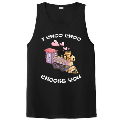 I Choo Choo Choose You Valentine's Day Cute Train Pun Gift Cute Gift PosiCharge Competitor Tank