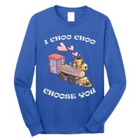 I Choo Choo Choose You Valentine's Day Cute Train Pun Gift Cute Gift Long Sleeve Shirt