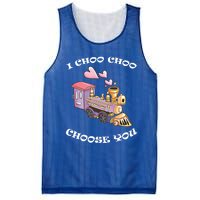 I Choo Choo Choose You Valentine's Day Cute Train Pun Gift Cute Gift Mesh Reversible Basketball Jersey Tank