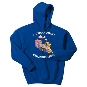 I Choo Choo Choose You Valentine's Day Cute Train Pun Gift Cute Gift Kids Hoodie