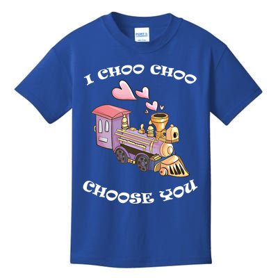 I Choo Choo Choose You Valentine's Day Cute Train Pun Gift Cute Gift Kids T-Shirt