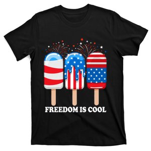 Ice Cream Cones Funny 4th Of July Patriotic America T-Shirt