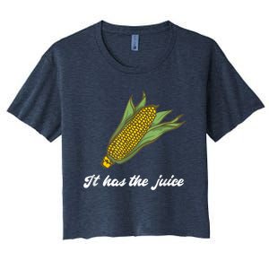 It's Corn Cone It Has The Juice Corn Boy Corn Tok Women's Crop Top Tee