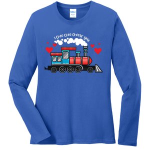 I Choo Choose You Valentines Day Train Heart Lovers Great Gift Ladies Long Sleeve Shirt