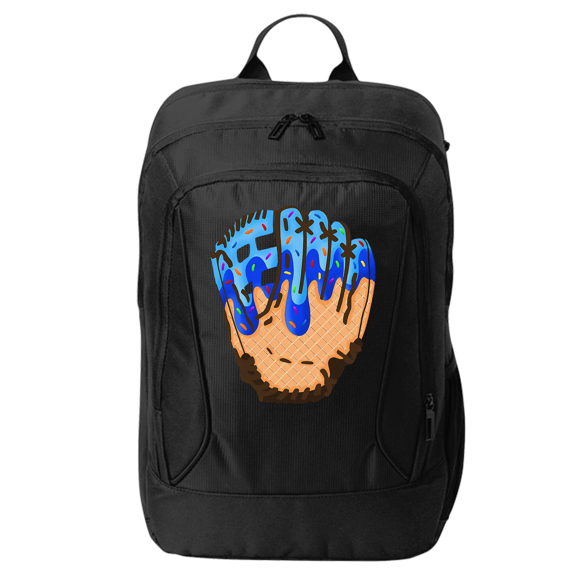 Ice Cream Cone Baseball Glove Drip City Backpack