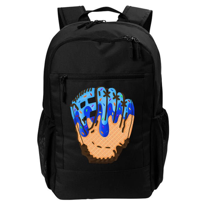 Ice Cream Cone Baseball Glove Drip Backpack
