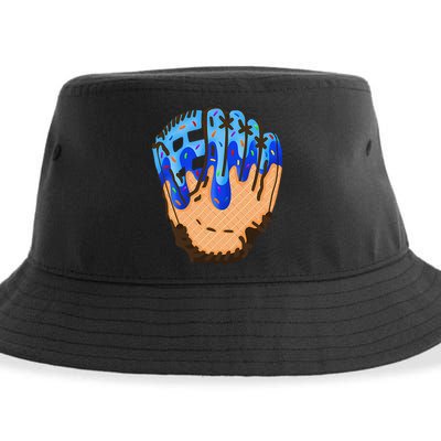 Ice Cream Cone Baseball Glove Drip Sustainable Bucket Hat