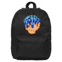 Ice Cream Cone Baseball Glove Drip 16 in Basic Backpack