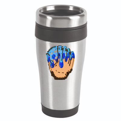 Ice Cream Cone Baseball Glove Drip 16oz Travel Tumbler