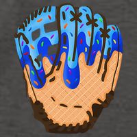 Ice Cream Cone Baseball Glove Drip Vector Backpack