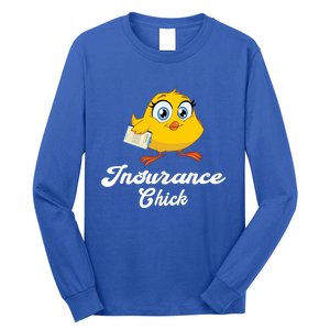 Insurance Chick Cute Gift Funny Insurance Agent Gift Long Sleeve Shirt