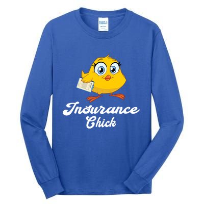 Insurance Chick Cute Gift Funny Insurance Agent Gift Tall Long Sleeve T-Shirt