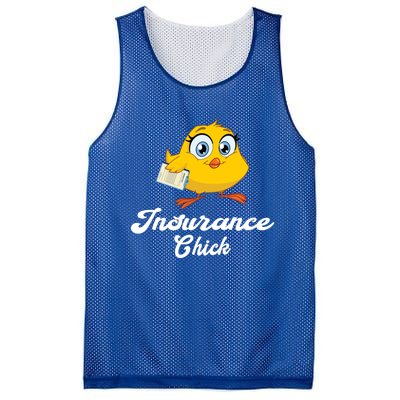 Insurance Chick Cute Gift Funny Insurance Agent Gift Mesh Reversible Basketball Jersey Tank