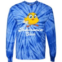 Insurance Chick Cute Gift Funny Insurance Agent Gift Tie-Dye Long Sleeve Shirt