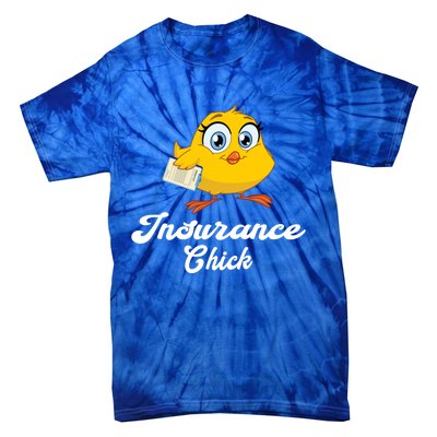 Insurance Chick Cute Gift Funny Insurance Agent Gift Tie-Dye T-Shirt