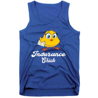 Insurance Chick Cute Gift Funny Insurance Agent Gift Tank Top