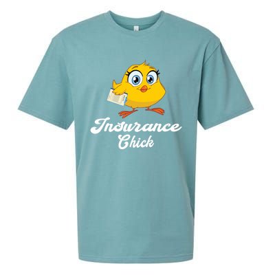 Insurance Chick Cute Gift Funny Insurance Agent Gift Sueded Cloud Jersey T-Shirt